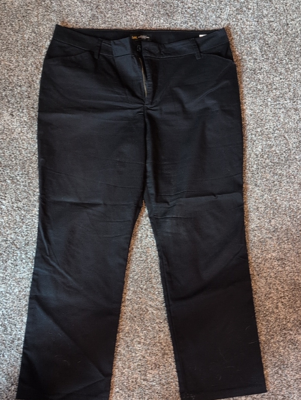 Lee Black Relaxed Fit Straight Leg Pants
